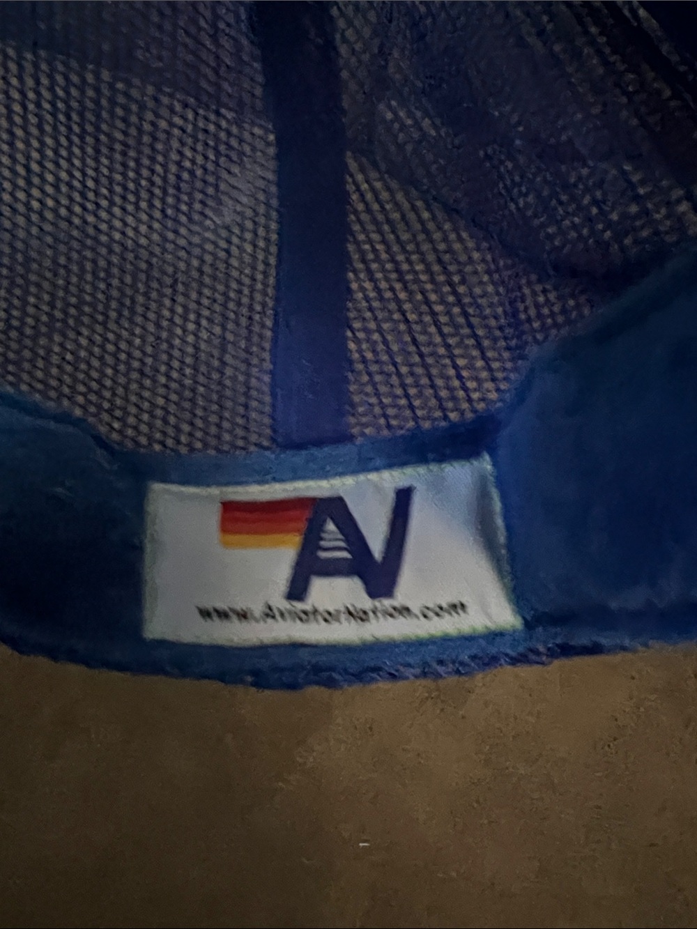 Aviator nation, blue hat with red heart - Picture 2 of 4